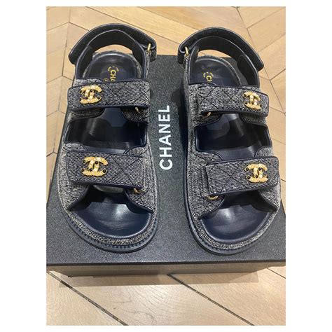 chanel dad sandel|Chanel dad sandals for sale.